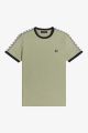 Fred Perry Taped Ringer T-Shirt Steel Seagrass M6347 M37