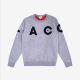 Sweatshirt Lacoste SH8635 4HV Silver Chine Black Illumination